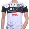 Ci Borg trendy LEADER ronde hals heren T-shirt met 3D letters Wit