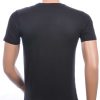 FRANCO RENZO ronde hals heren skull T-shirt met goudkleurige steentjes Zwart