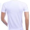 FRANCO RENZO Trendy Ronde Hals Heren Skull T-Shirt met Steentjes – Wit