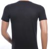 FRANCO RENZO BLACK ANGEL ronde hals heren skull T-shirt met steentjes Zwart