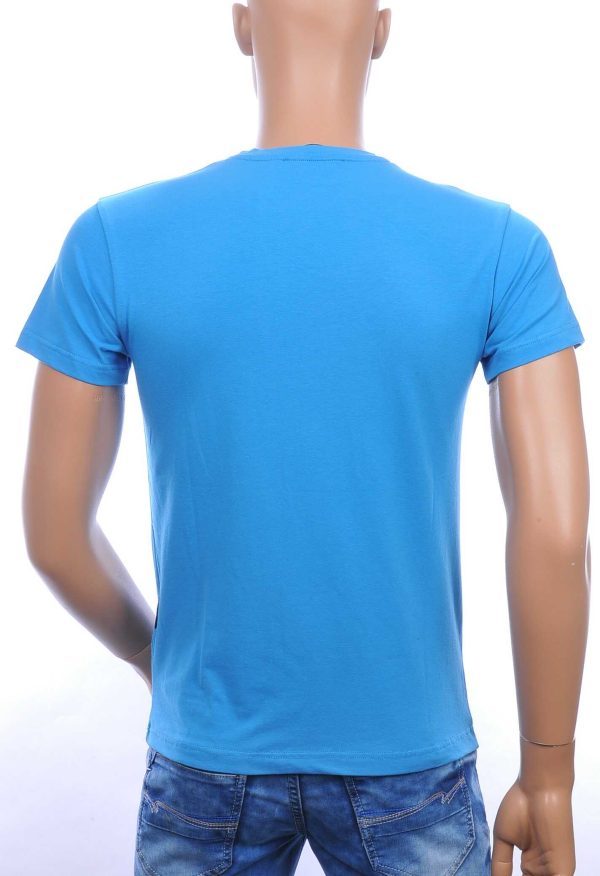 ICON2 ronde hals heren T-shirt met 3D letters Blauw