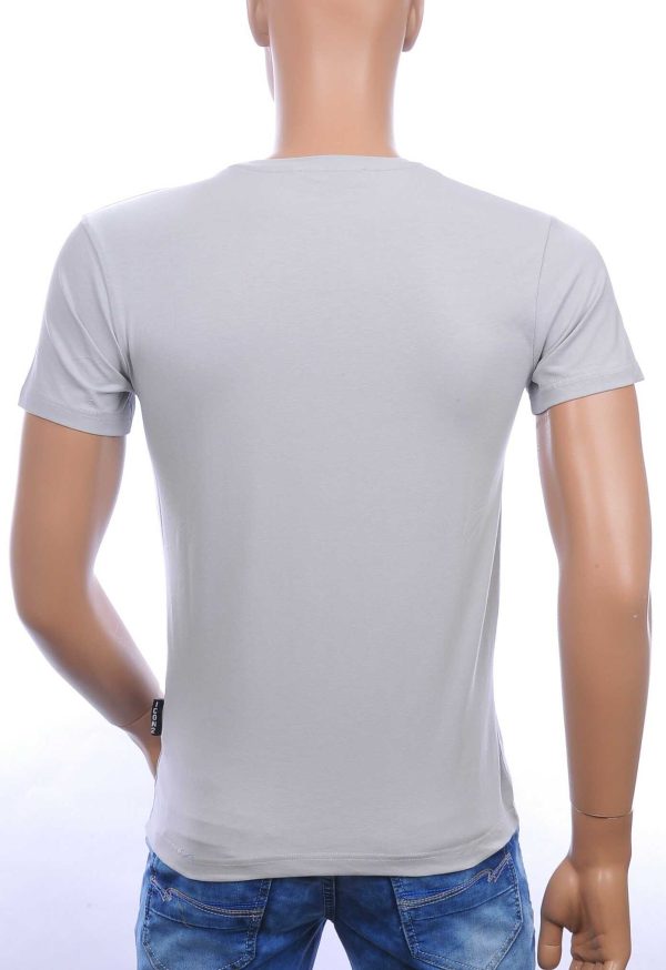 ICON2 ronde hals heren T-shirt met 3D letters Grijs
