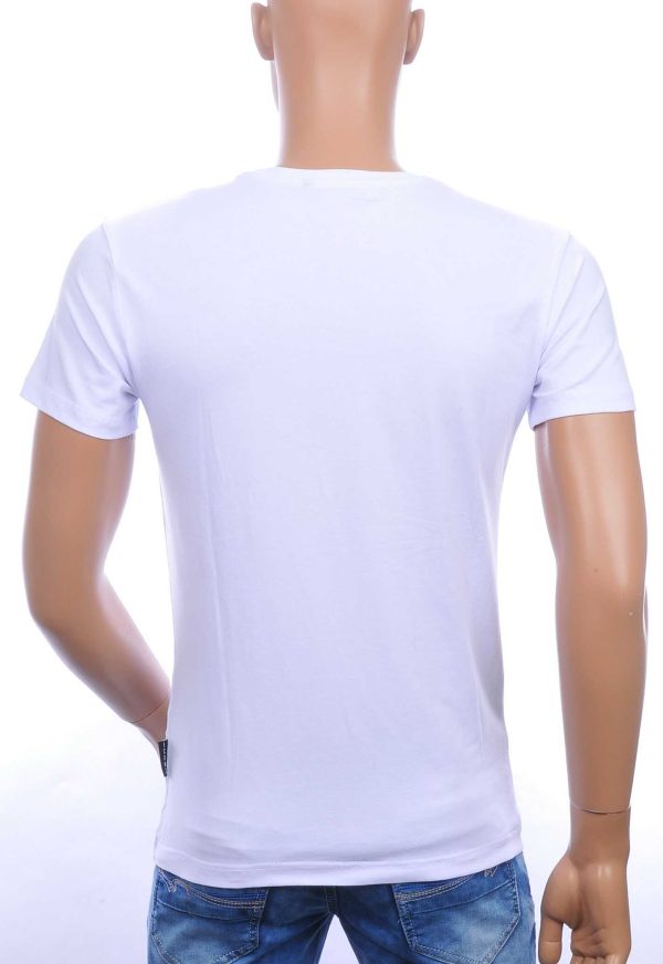 ICON2 ronde hals heren T-shirt met 3D letters Wit