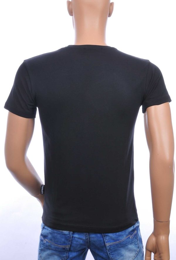 ICON2 ronde hals heren T-shirt met 3D letters Zwart
