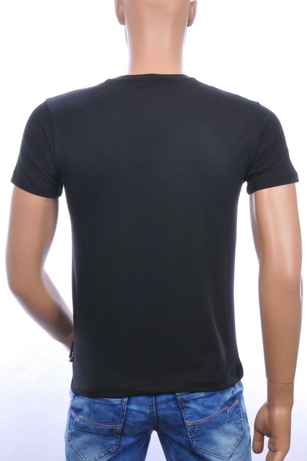 ICON2 ronde hals heren T-shirt met 3D tijgerkop print Zwart-Geel
