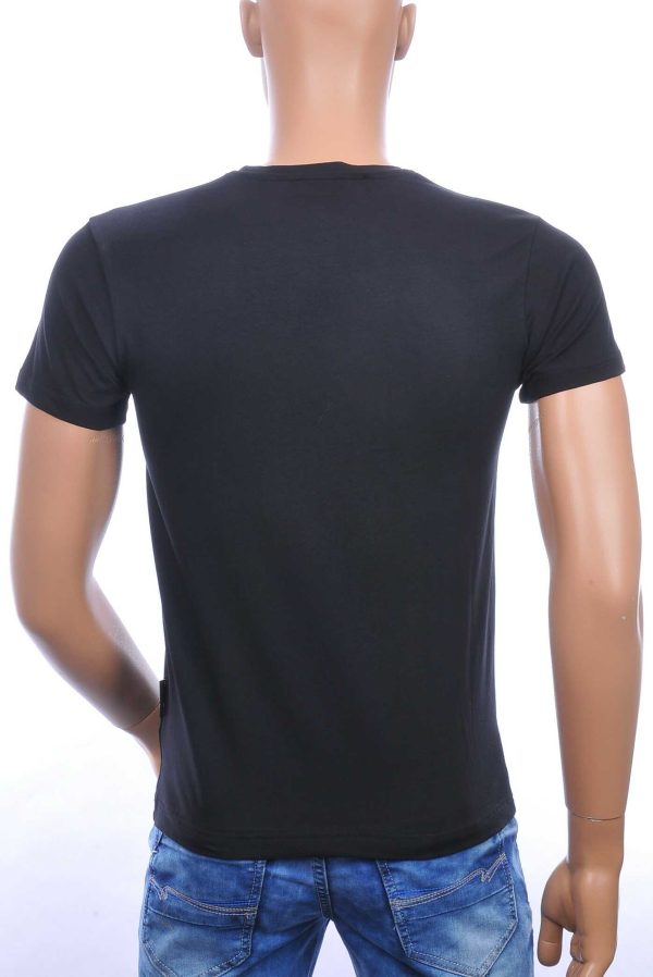 ICON2 ronde hals heren T-shirt met 3D tijgerkop print Zwart-Rood