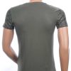 Les Designers trendy ronde hals modern design heren T-shirt Khaki