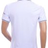CI-BORG trendy heren polo T-Shirt met tekst print Wit