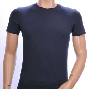 Club Ju ronde hals basic effen T-shirt Navy