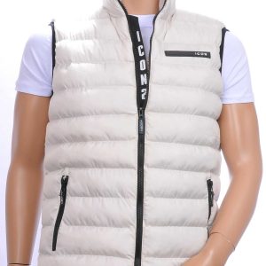 ICON2 trendy gewatteerde heren Bodywarmers Wit