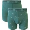 Zaccini 2-pack perfect fit allover wreath print boxershorts Groen