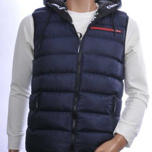 ICON2 Trendy Heren Bodywarmer met Permanente Capuchon - Navy