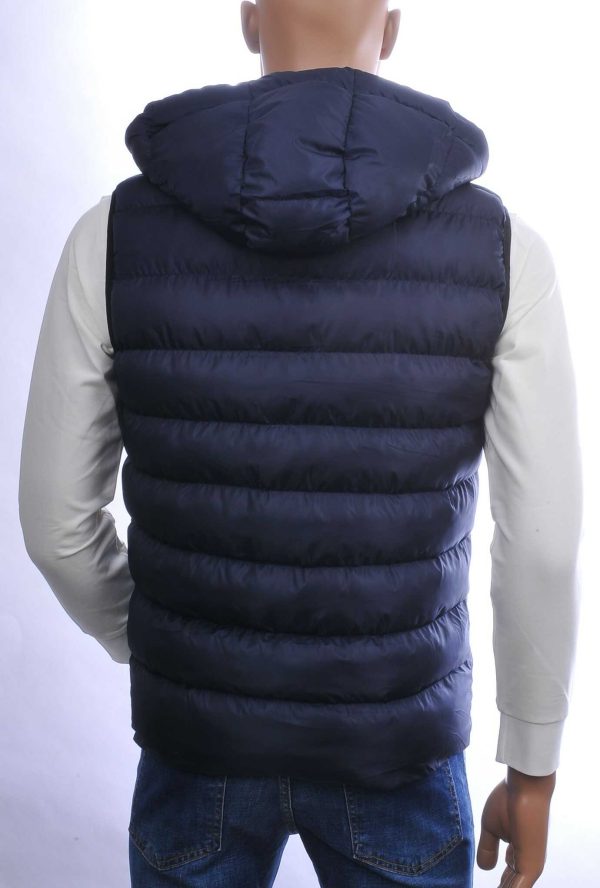 ICON2 Trendy Heren Bodywarmer met Permanente Capuchon - Navy