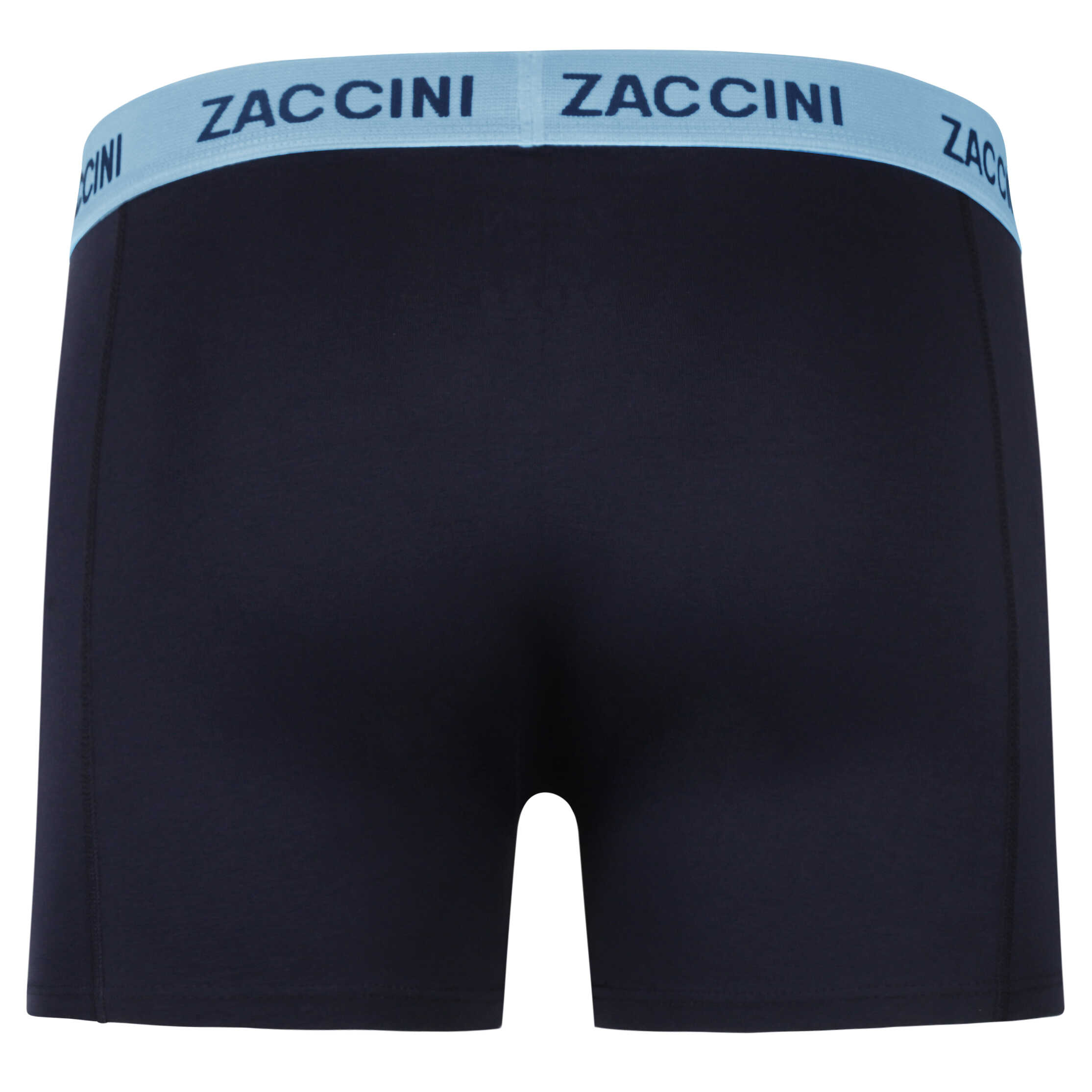 Zaccini Trendy 2-pack Perfect Fit Heren Boxershorts Met Allover Tropical Flower Print - Blauw