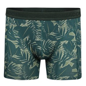 Zaccini 2-pack perfect fit allover bladeren motieven boxershorts Groen