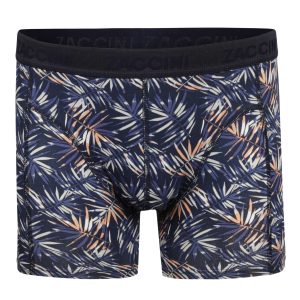 Zaccini 2-pack perfect fit allover palmbomen motieven boxershorts Navy