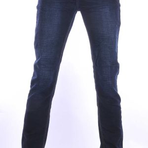 JAYLVIS regular fit stretch heren jeans met contrast kleur stiksels Blauw