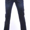 JAYLVIS regular fit stretch heren jeans met contrast kleur stiksels Blauw
