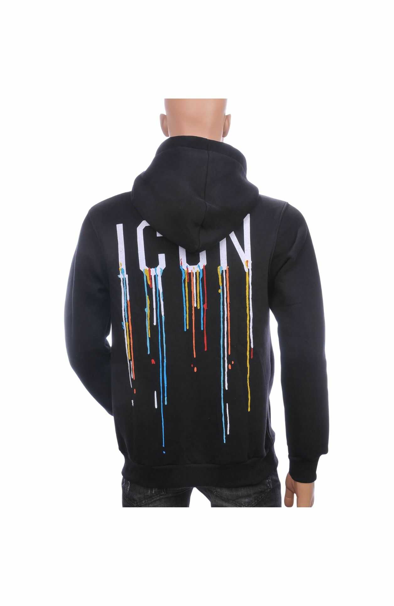 JEEL hoodie heren, zwarte heren hoodie, ICON hoodie, streetwear heren hoodie, heren sweatshirt met capuchon, multicolor print hoodie, urban fashion heren, trendy heren sweater, hoodie met print achterkant, CHARRA heren kleding, CHARRAmode streetwear, online hoodie kopen, hoodie kopen in Nijmegen, Goedkoop heren hoodie kopen, Heren hoodie, regular Fit hoodie, Charra, heren Kleding in Nijmegen
