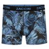 Zaccini 2-pack perfect fit allover palmbomen motieven boxershorts - Zwart