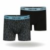 Zaccini 2-pack Perfect Fit Allover Triangles Motieven Boxershorts – Zwart