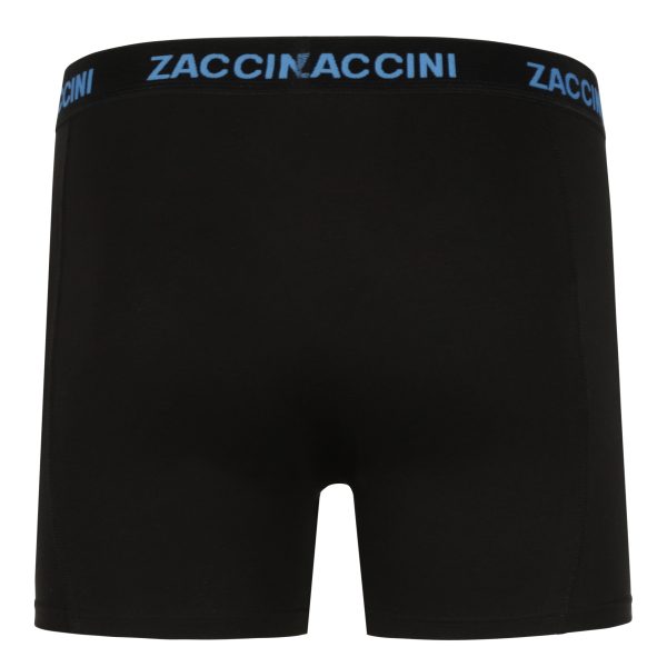 Zaccini 2-pack perfect fit allover palmbomen motieven boxershorts Zwart