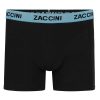 Zaccini 2-pack Perfect Fit Allover Triangles Motieven Boxershorts – Zwart