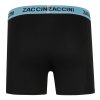 Zaccini 2-pack Perfect Fit Allover Triangles Motieven Boxershorts – Zwart