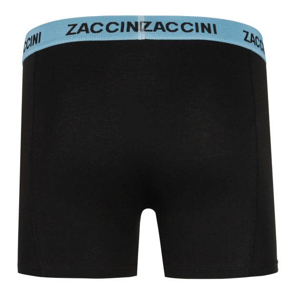 Zaccini 2-pack perfect fit allover triangles motieven boxershorts Zwart