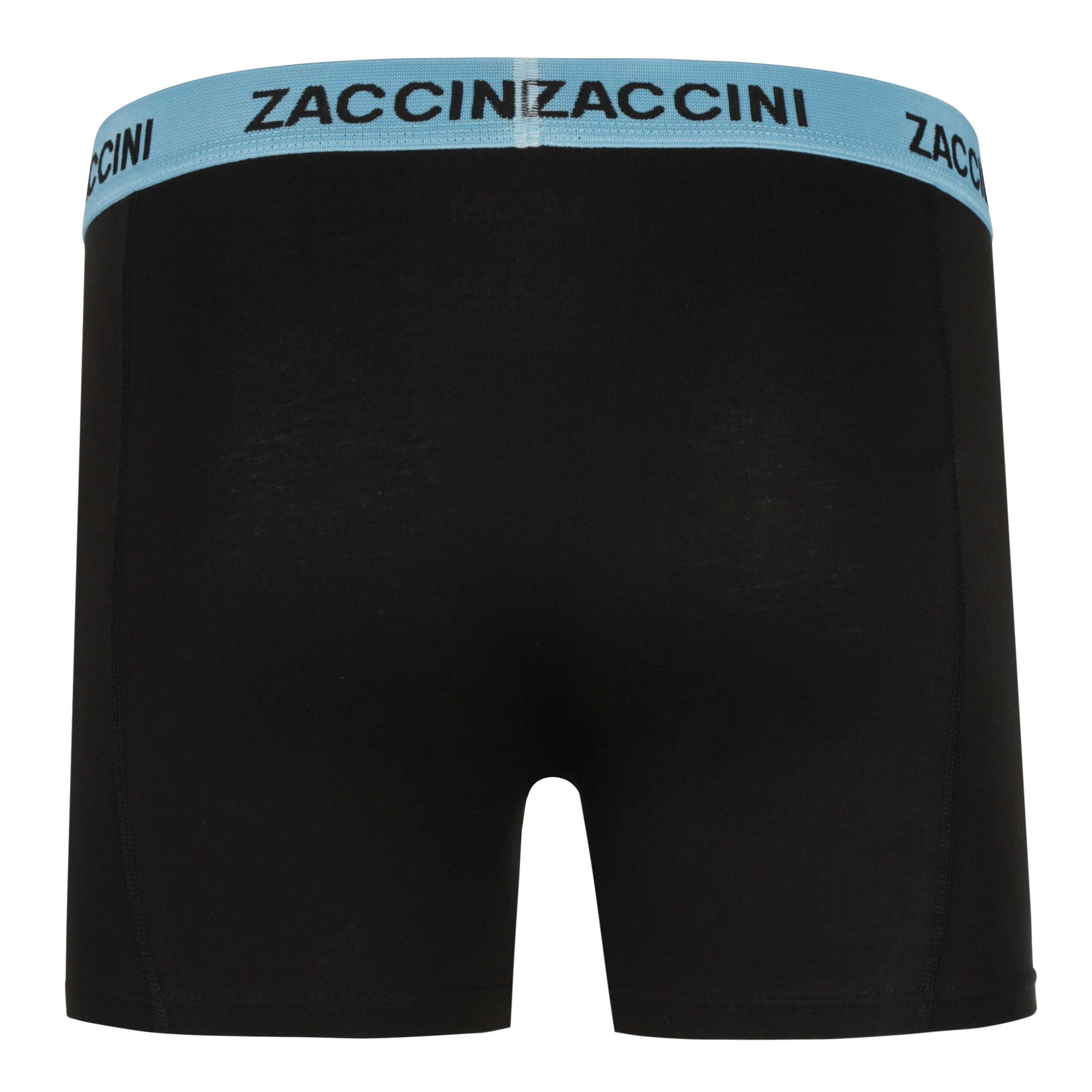 Zaccini 2-pack Perfect Fit Allover Triangles Motieven Boxershorts – Zwart
