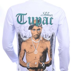 BRAAZI trendy TUPAC ronde hals heren sweatshirt Wit