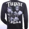 BY BUGOTTI trendy ronde hals TUPAC heren sweatshirt Zwart
