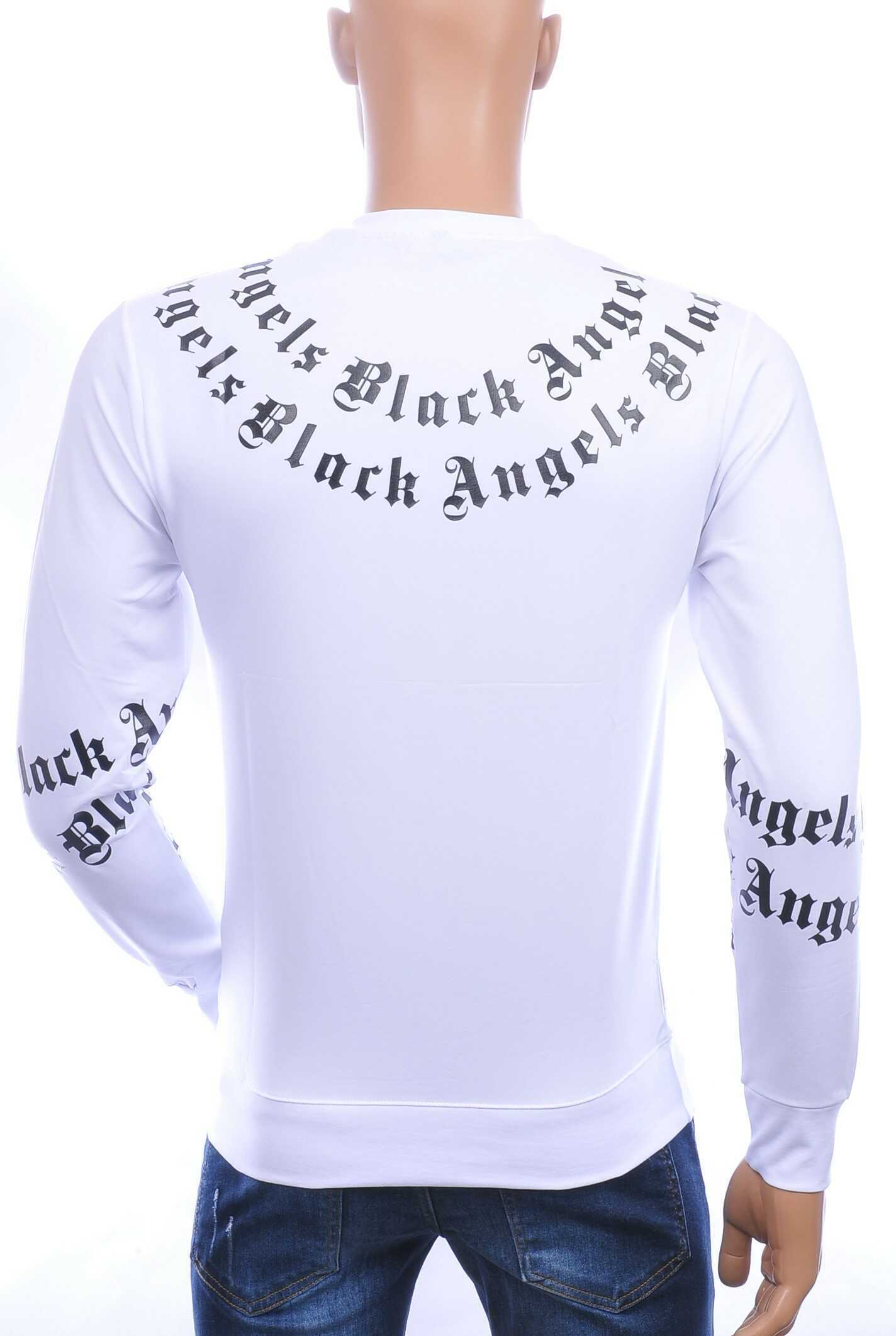 FCT COMPANY trendy ronde hals Black Angels heren sweatshirt Wit