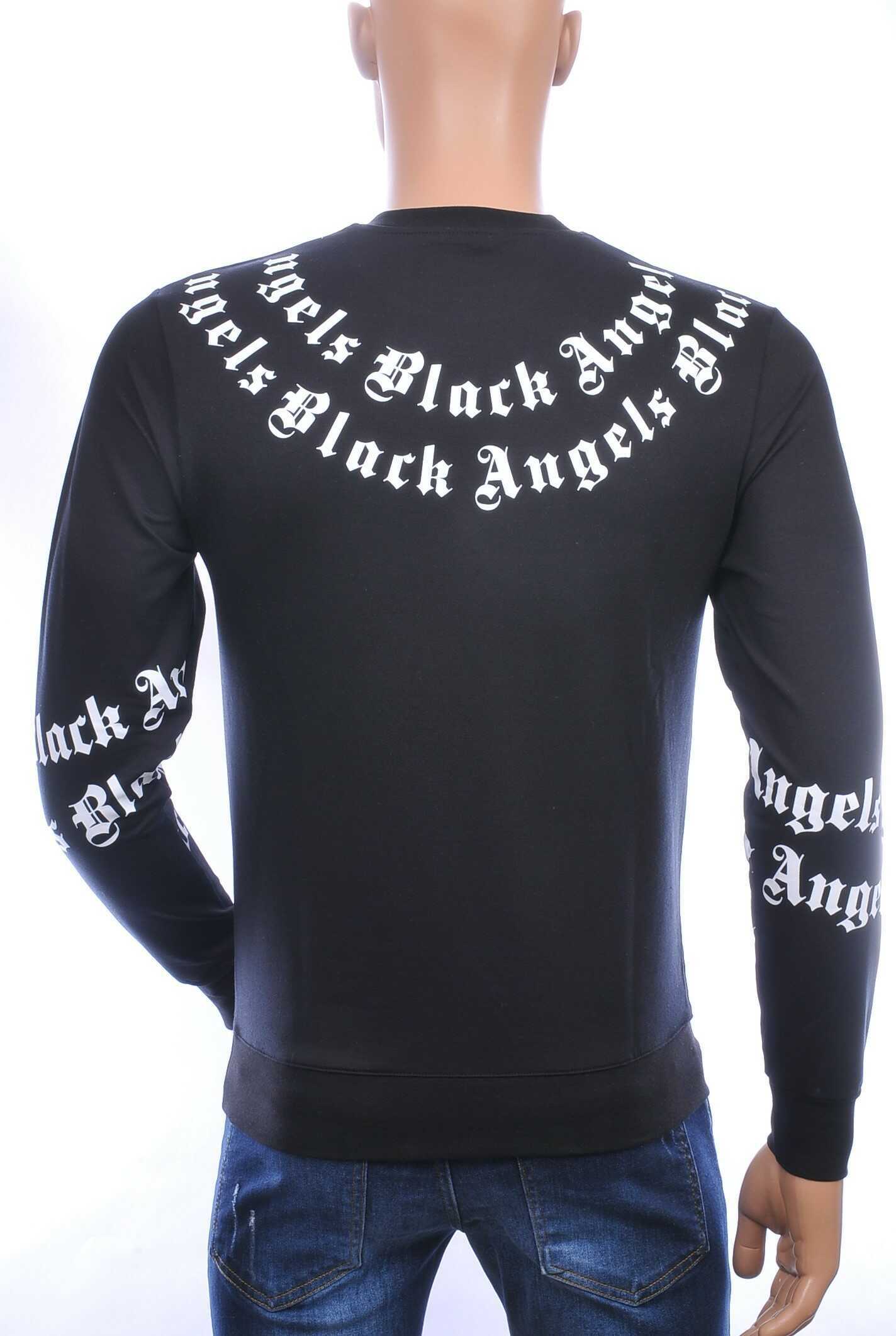FCT COMPANY trendy ronde hals Black Angels heren sweatshirt Zwart