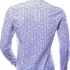 GABANO Italiaans Modern Fit Heren Overhemd met Allover Mokken Print – Wit | Trendy herenoverhemd voor casual en feestelijk gebruik