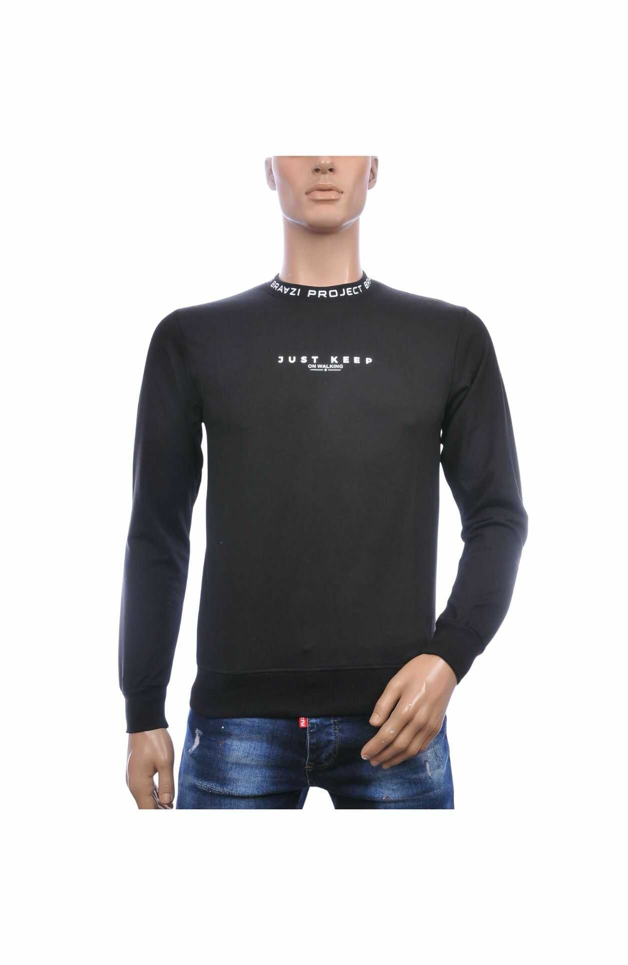 braazi sweatshirt heren, zwart heren sweatshirt, heren sweater met print, crewneck heren zwart, streetwear sweater heren, katoenen sweatshirt heren, just keep sweater, casual heren trui zwart, moderne heren sweater 2026, heren sweater ronde hals zwart, crewneck sweater heren, minimalistische sweater, streetwear sweater heren, katoenen sweater stretch, unisex sweatshirt luxe basic sweater moderne heren sweater, online sweatshirt kopen, sweatshirt kopen in Nijmegen, Goedkoop heren sweatshirt, Charra, heren Kleding in Nijmegen, CHARRA, ZARA, COEF, CHASIN, WAM DENIM