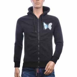 heren sweatvest met capuchon, zwart sweatvest heren, hoodie met rits heren, streetwear hoodie heren, CONTOUR heren vest, sweatvest met vlinderprint, trendy heren hoodie, casual heren vest, urban fashion heren, heren mode Nijmegen, CHARRA heren kleding, modieuze hoodie heren, online vest kopen, vest kopen in Nijmegen, Goedkoop heren vest kopen, Heren vesten, Slim Fit vesten, Charra, heren Kleding in Nijmegen