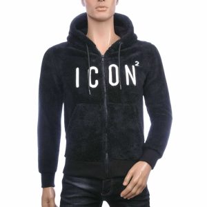 CONTOUR ICON² Teddyfleece Heren Vest Met Capuchon– Zwart