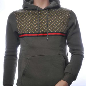 BLACKROCK trendy heren sweatshirt met capuchon Khaki