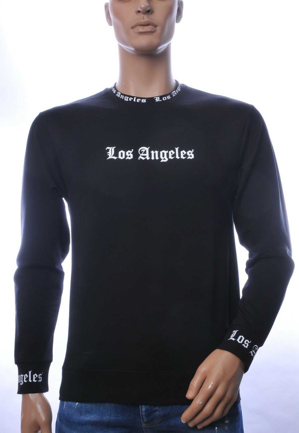 FCT COMPANY trendy Los Angeles ronde hals heren sweatshirt Zwart