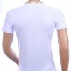CLUB JU trendy heren polo T-shirt met leeuwenkop badge Wit