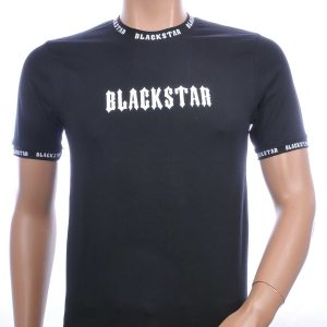 FCT COMPANY trendy BLACKSTAR ronde hals heren T-Shirt Zwart