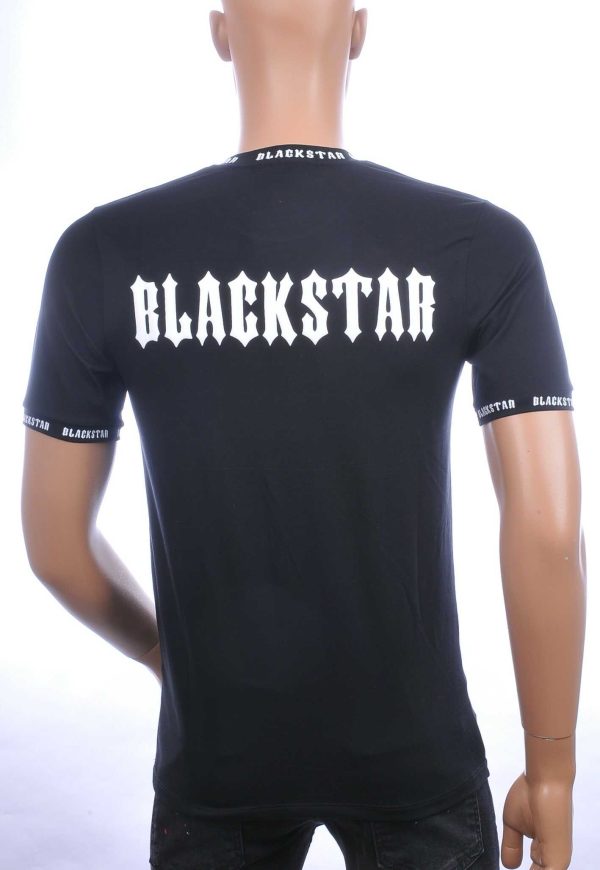FCT COMPANY trendy BLACKSTAR ronde hals heren T-Shirt Zwart