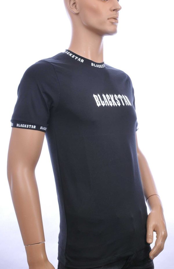 FCT COMPANY trendy BLACKSTAR ronde hals heren T-Shirt Zwart