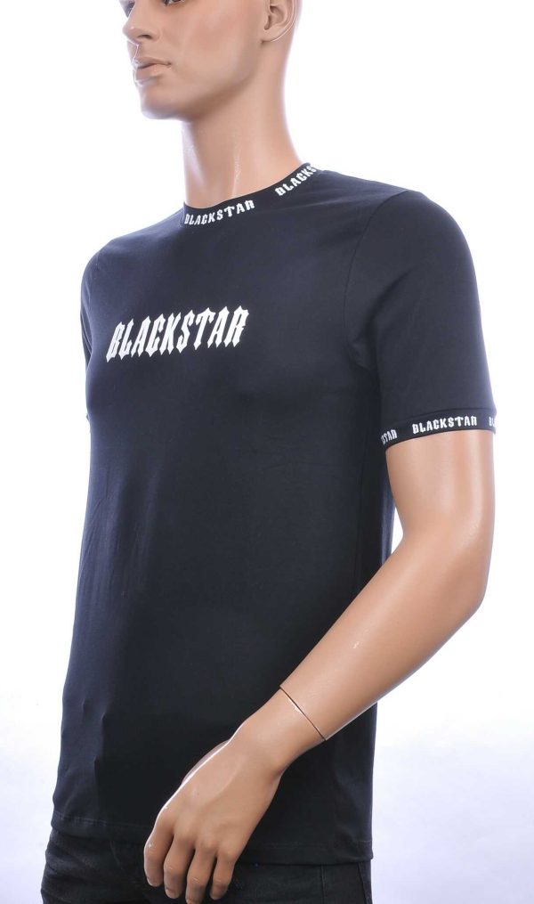 FCT COMPANY trendy BLACKSTAR ronde hals heren T-Shirt Zwart