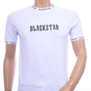 FCT COMPANY trendy BLACKSTAR ronde hals heren T-Shirt Wit