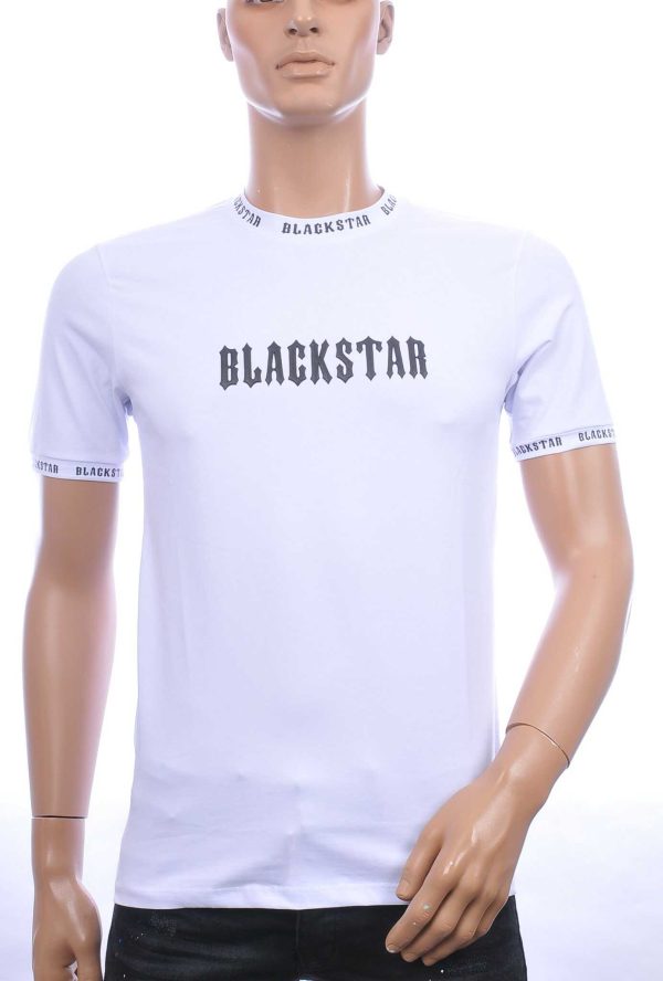 FCT COMPANY trendy BLACKSTAR ronde hals heren T-Shirt Wit