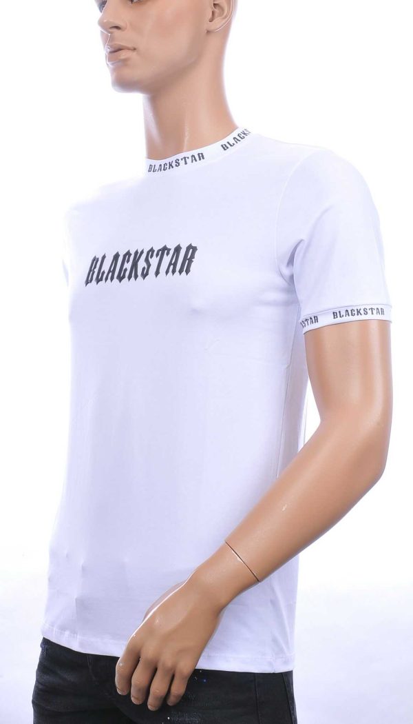 FCT COMPANY trendy BLACKSTAR ronde hals heren T-Shirt Wit