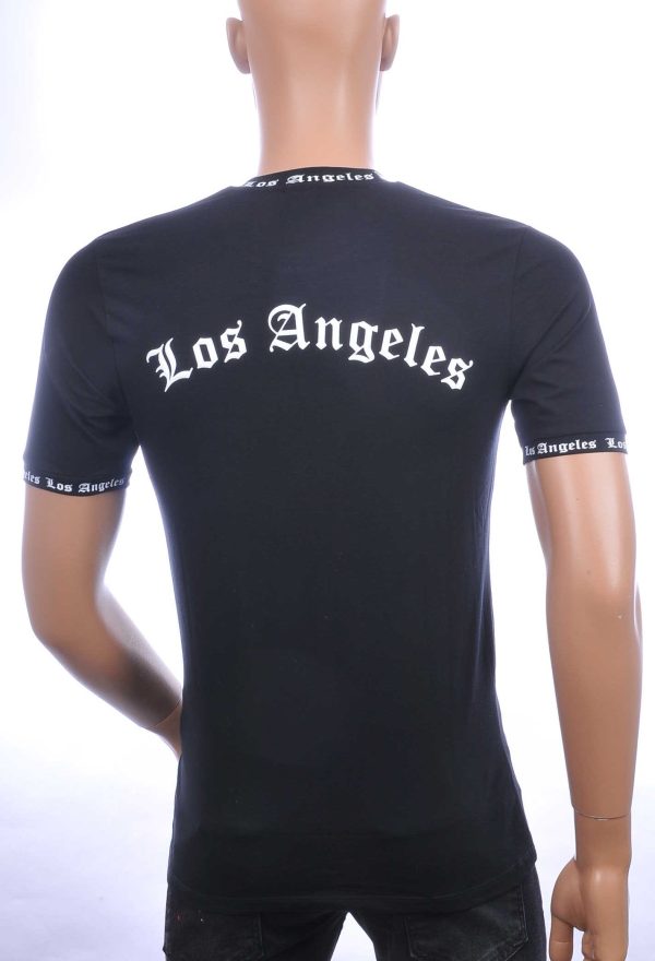 FCT COMPANY trendy LOS ANGELES ronde hals heren T-Shirt Zwart