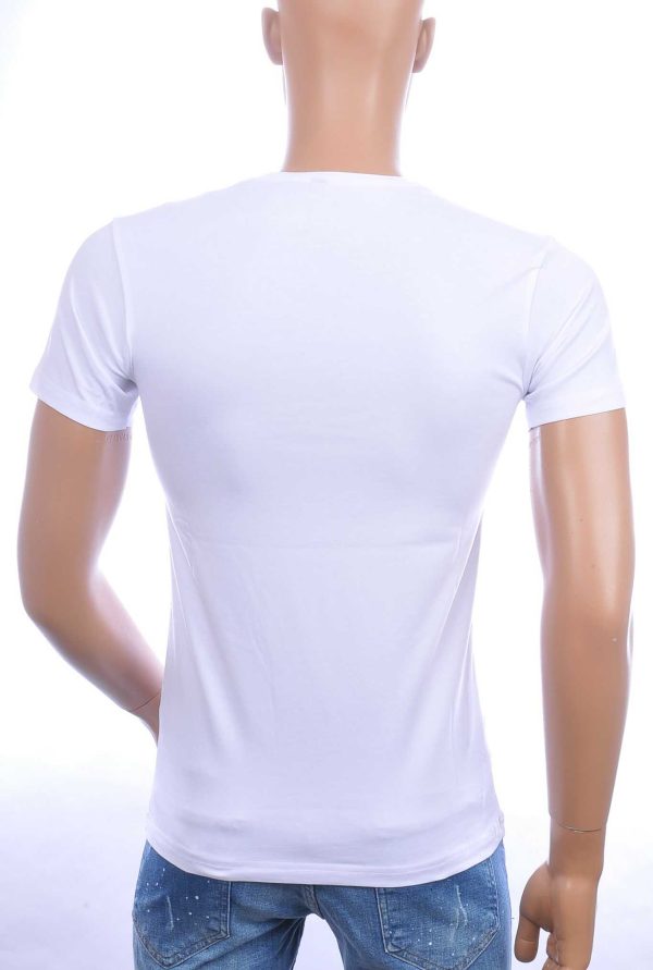 BLACKROCK trendy ronde hals heren T-Shirt met ICON logo Wit